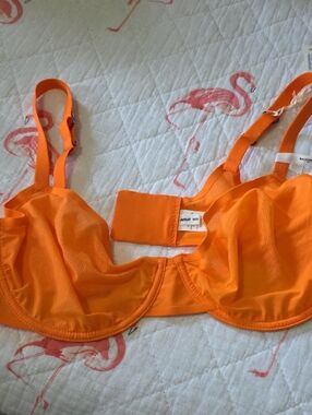 aerie Bright Orange Underwire Bra